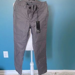 Cute coated smoke gray jeans